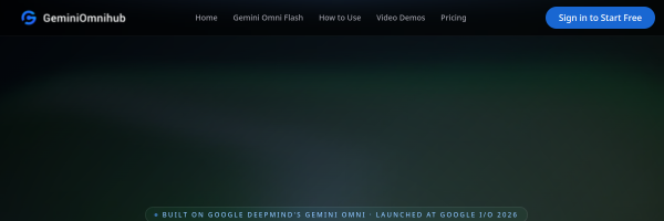 Gemini Omni官网截图