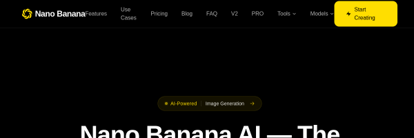 Nano Banana官网截图